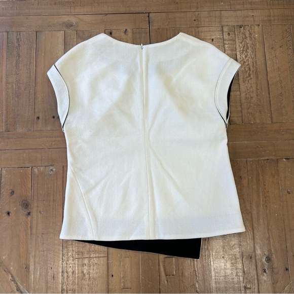 Chadwick Bell Asymmetrical Tailored Cap Sleeve Top Size 10 Tailored Cap Sleeve - Picture 6 of 9